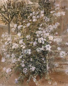 Corner of the Garden by Ignacio Pinazo Camarlench